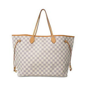 Louis Vuitton Damier Azur White Neverfull GM Tote Bag